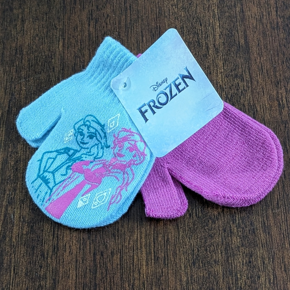Disney Frozen Little Girls Mittens Gloves, New With Tag